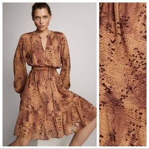 Massimo Dutto Snakeskin Print Dress Size 4